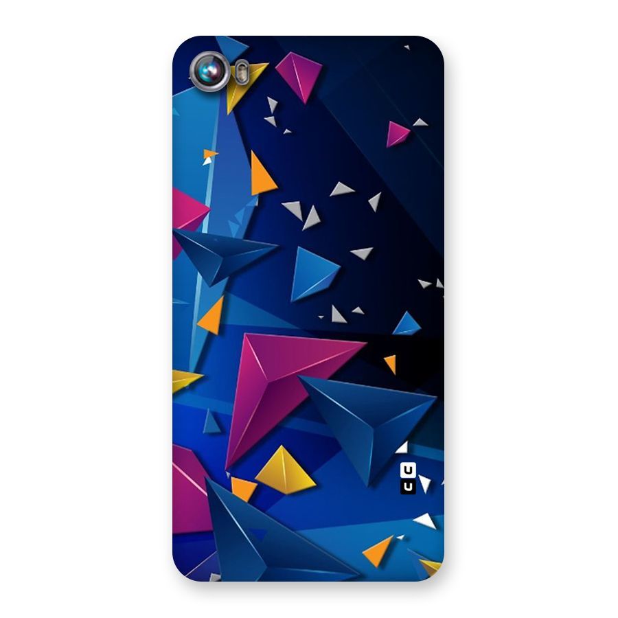 Space Colored Triangles Back Case for Micromax Canvas Fire 4 A107