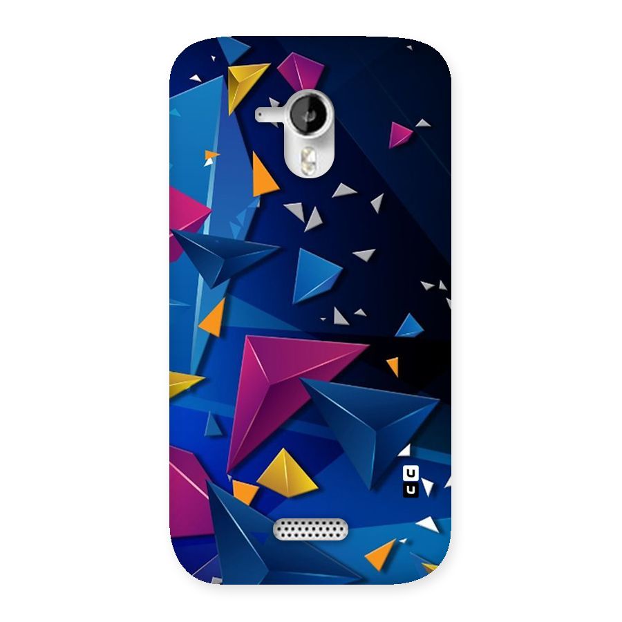 Space Colored Triangles Back Case for Micromax Canvas HD A116