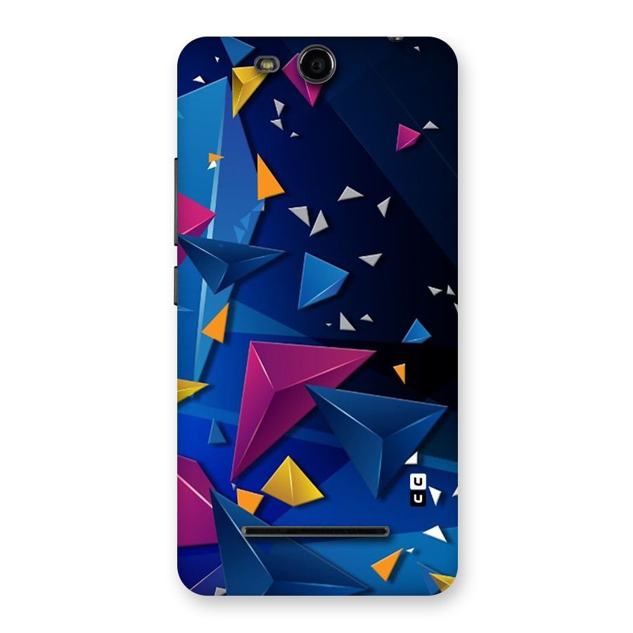 Space Colored Triangles Back Case for Micromax Canvas Juice 3 Q392