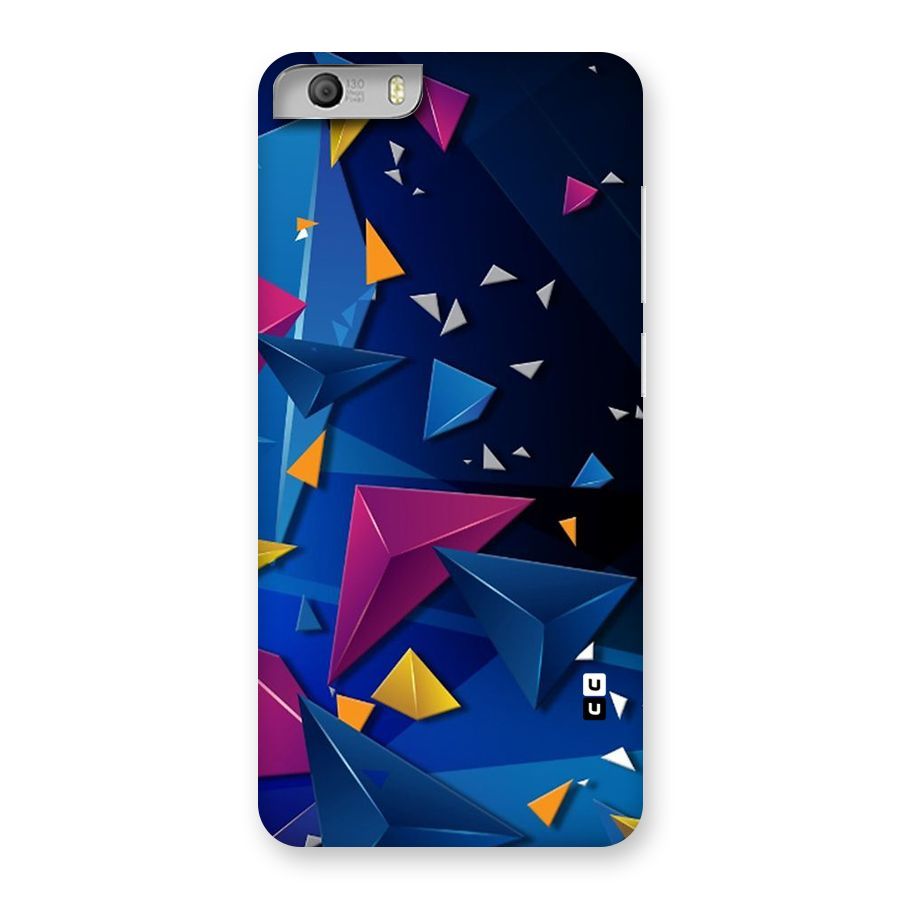 Space Colored Triangles Back Case for Micromax Canvas Knight 2
