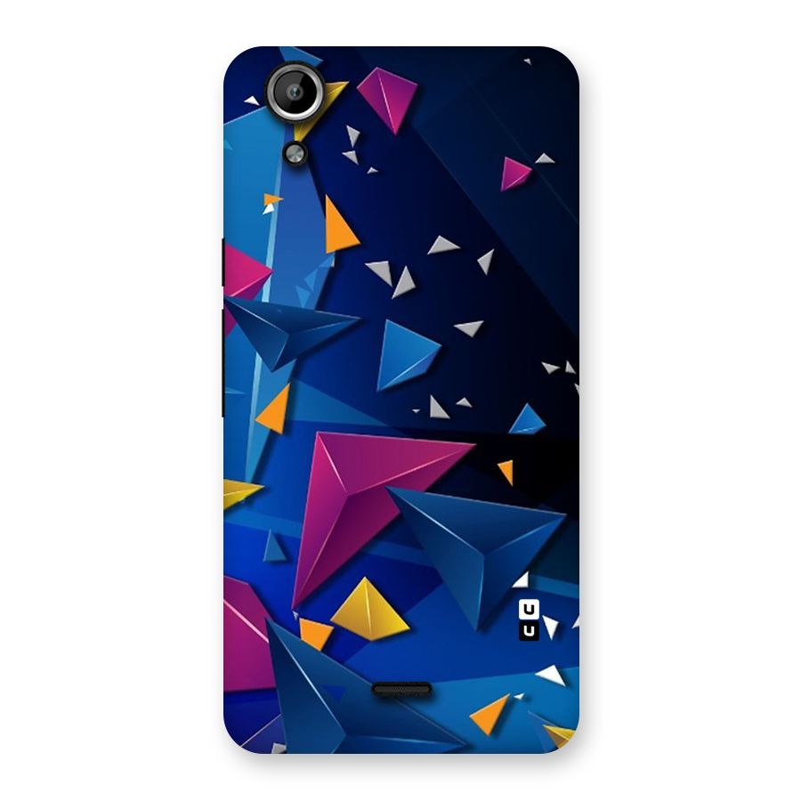 Space Colored Triangles Back Case for Micromax Canvas Selfie Lens Q345