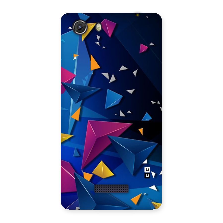 Space Colored Triangles Back Case for Micromax Unite 3