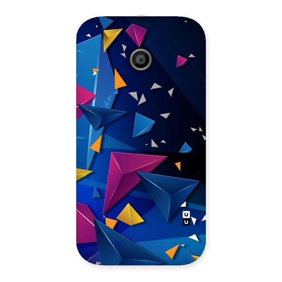 Space Colored Triangles Back Case for Moto E