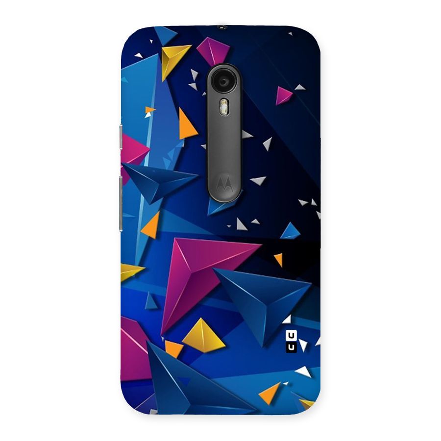 Space Colored Triangles Back Case for Moto G3