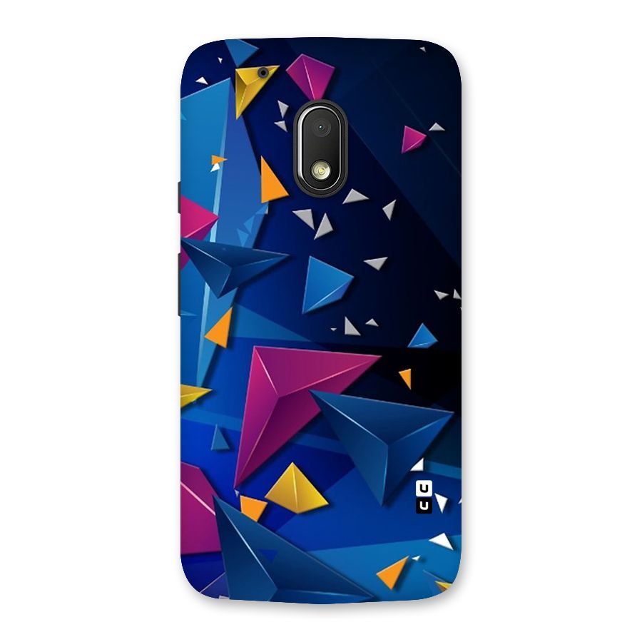 Space Colored Triangles Back Case for Moto G4 Play