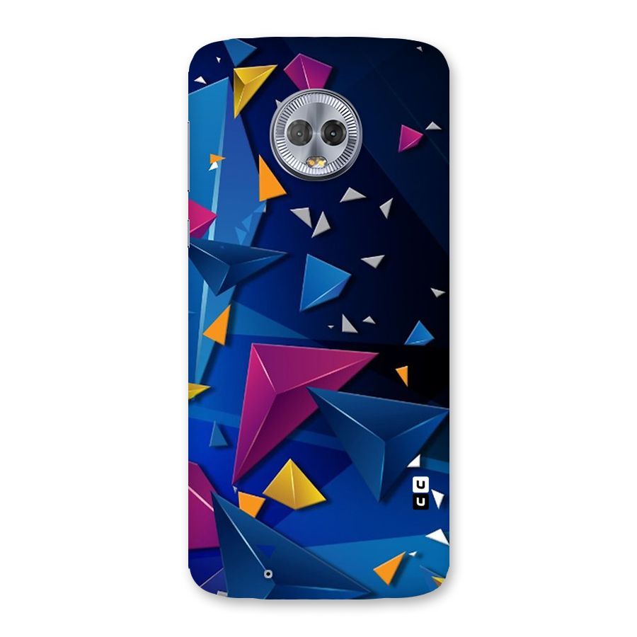 Space Colored Triangles Back Case for Moto G6
