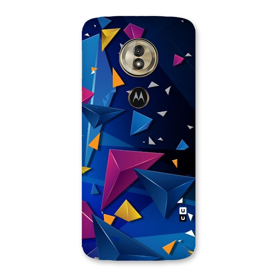 Space Colored Triangles Back Case for Moto G6 Play