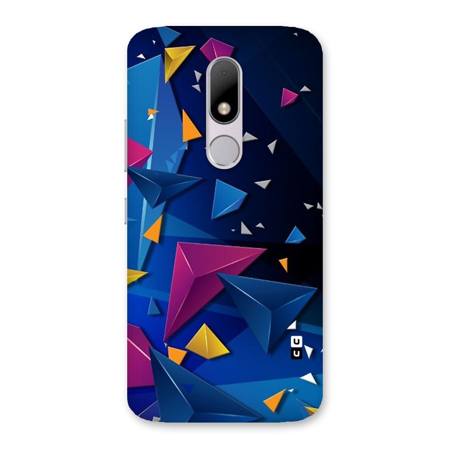 Space Colored Triangles Back Case for Moto M