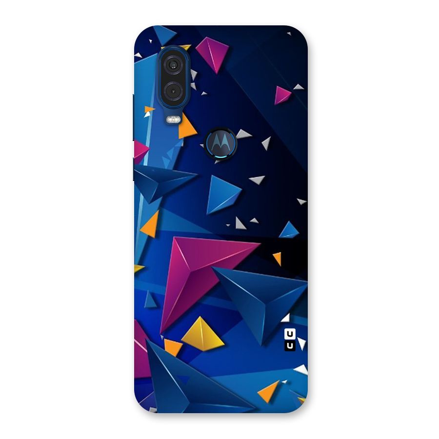 Space Colored Triangles Back Case for Motorola One Vision