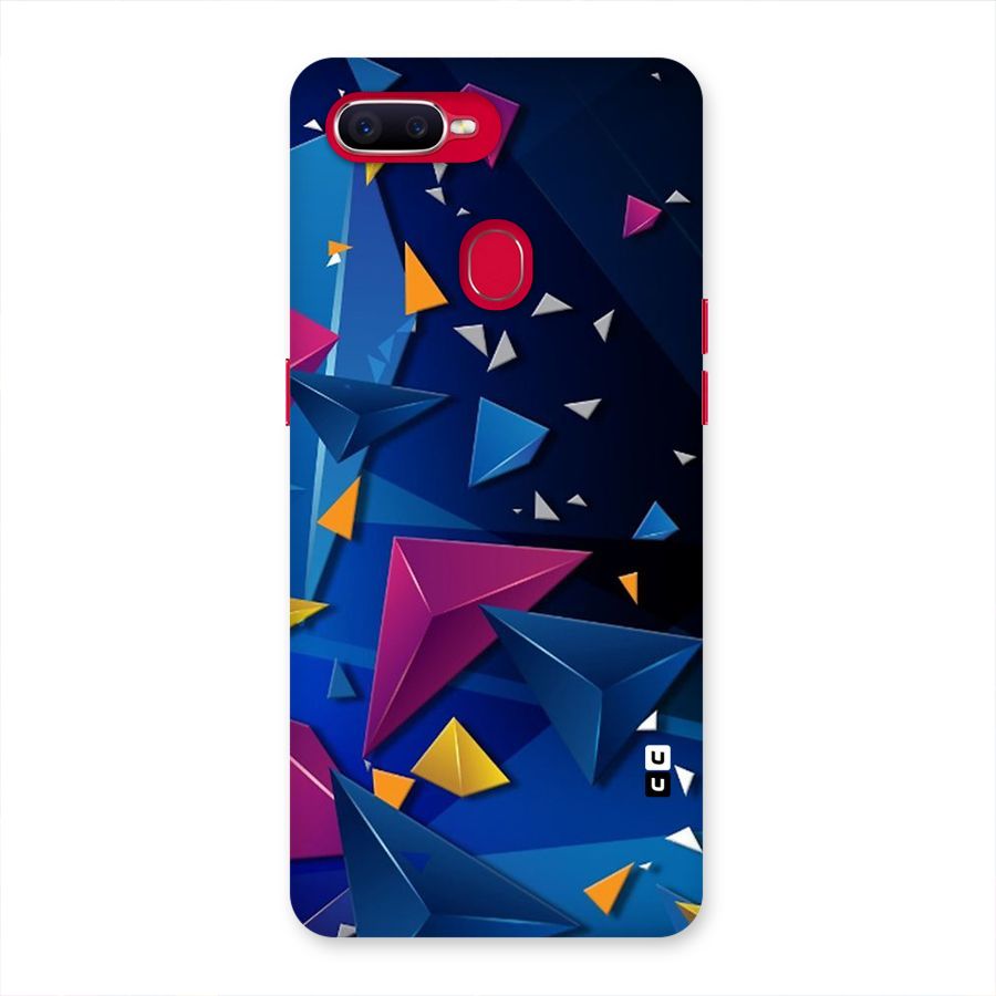 Space Colored Triangles Back Case for Oppo F9 Pro