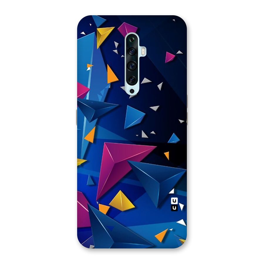 Space Colored Triangles Back Case for Oppo Reno2 F