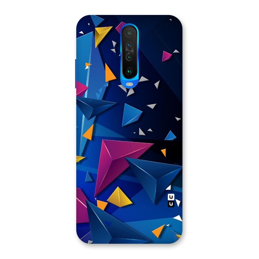 Space Colored Triangles Back Case for Poco X2