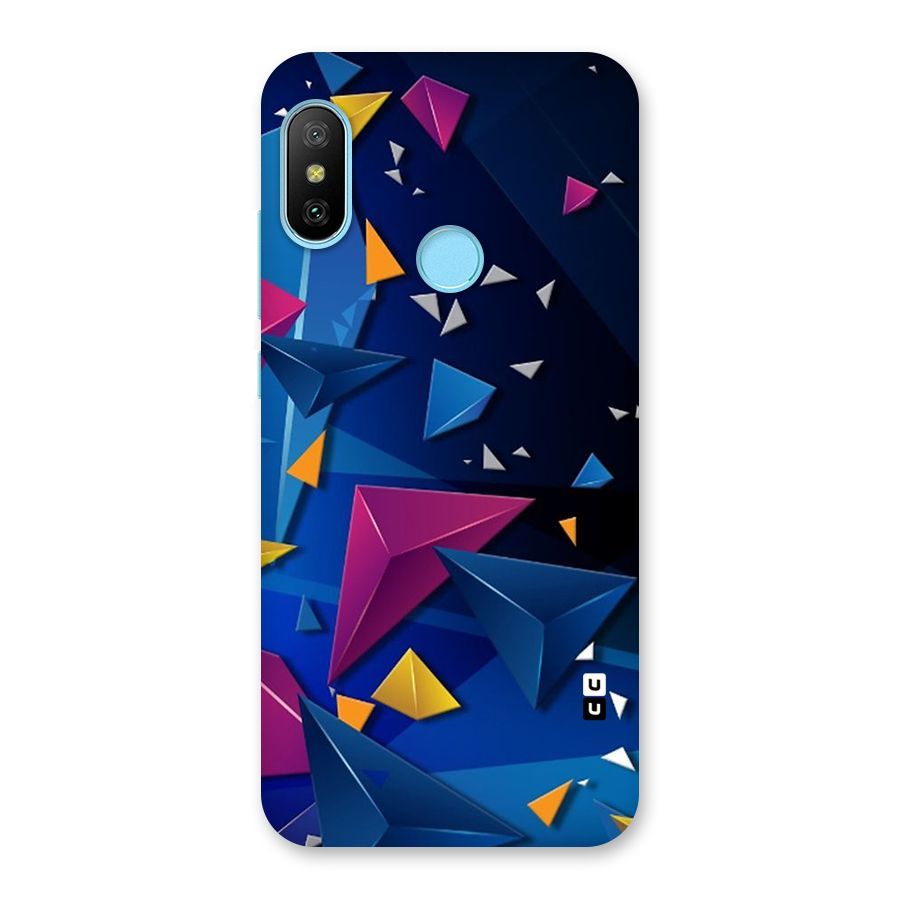 Space Colored Triangles Back Case for Redmi 6 Pro