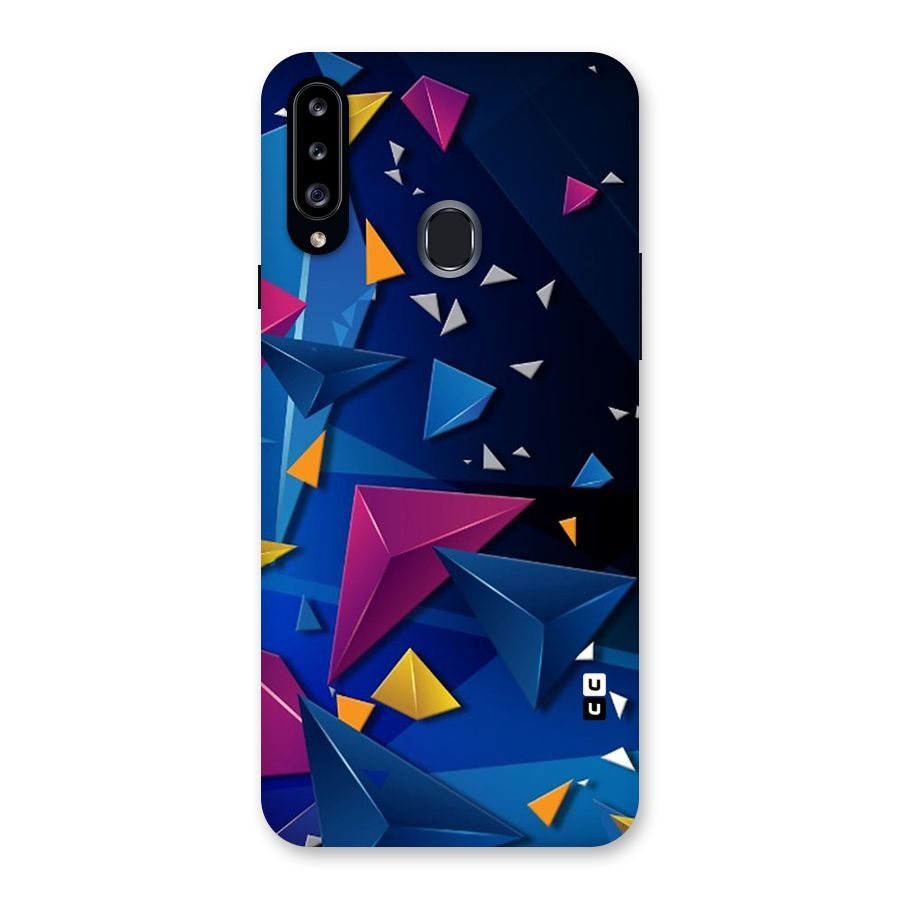 Space Colored Triangles Back Case for Samsung Galaxy A20s