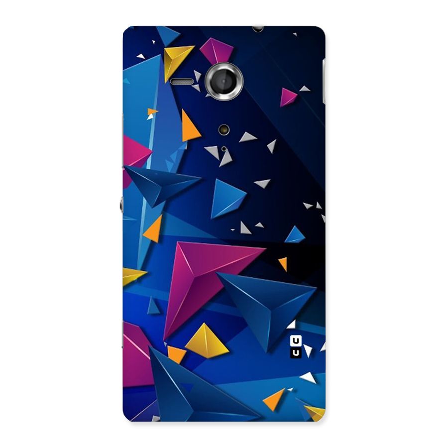 Space Colored Triangles Back Case for Sony Xperia SP