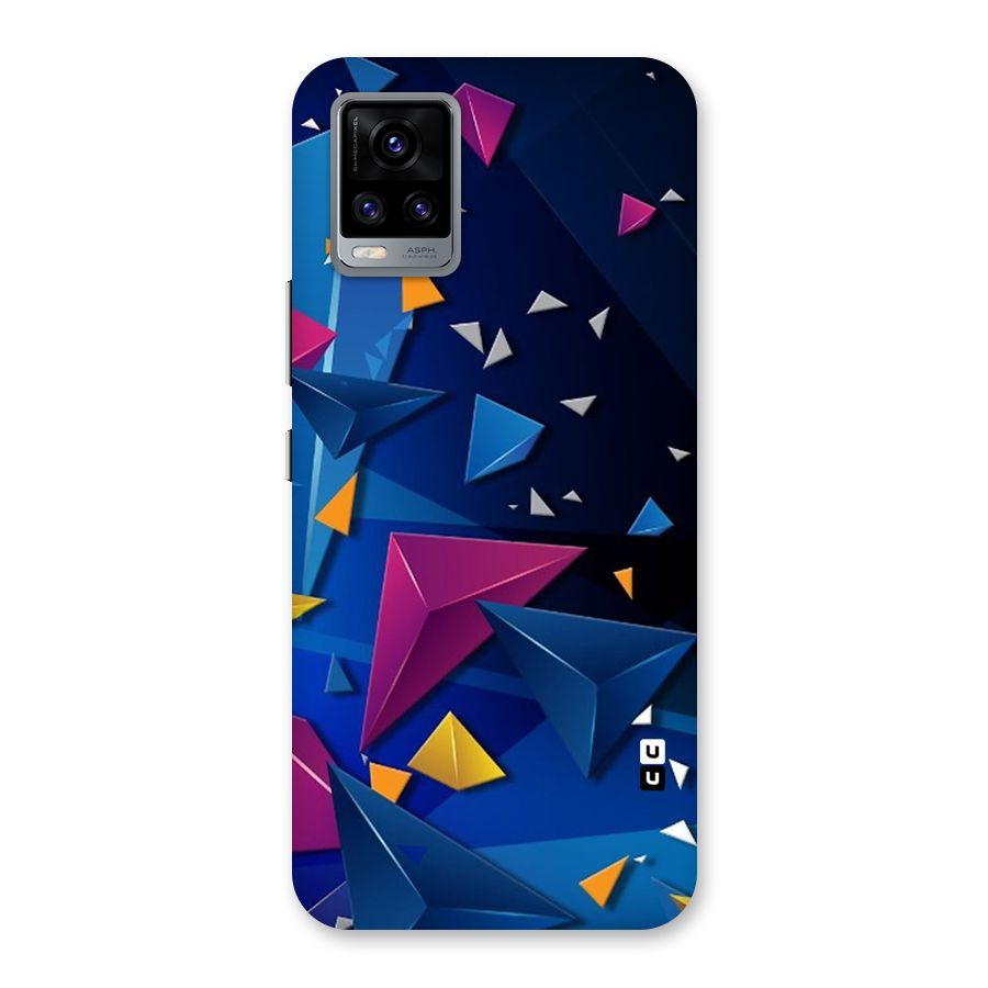 Space Colored Triangles Back Case for Vivo V20