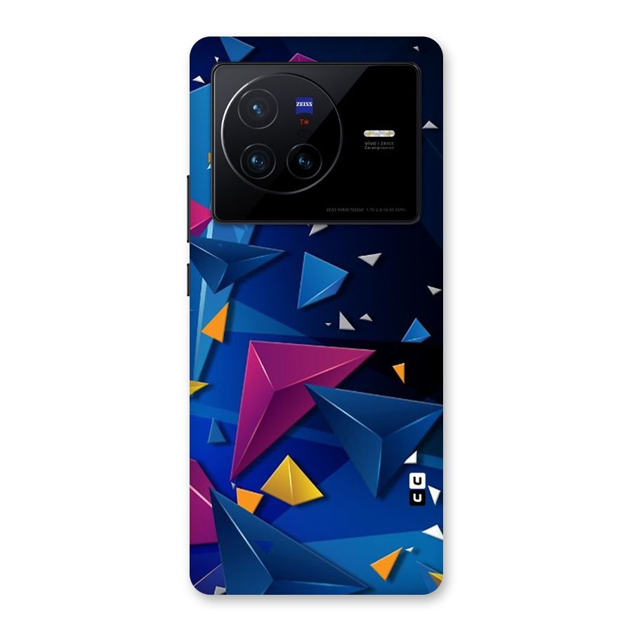 Space Colored Triangles Back Case for Vivo X80