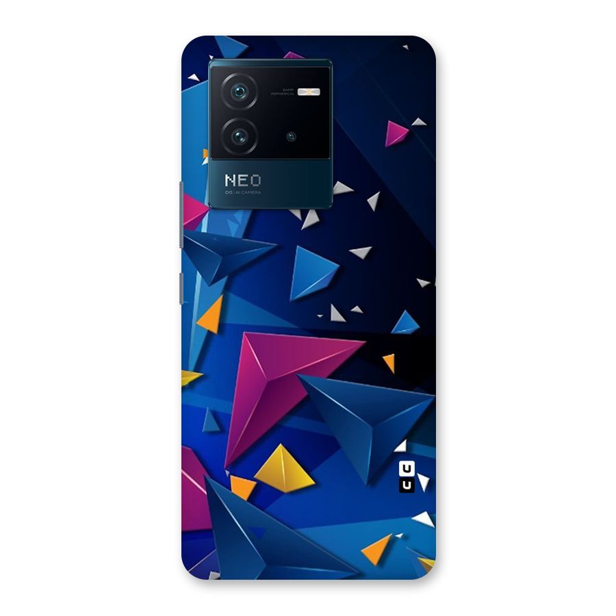 Space Colored Triangles Back Case for Vivo iQOO Neo 6 5G