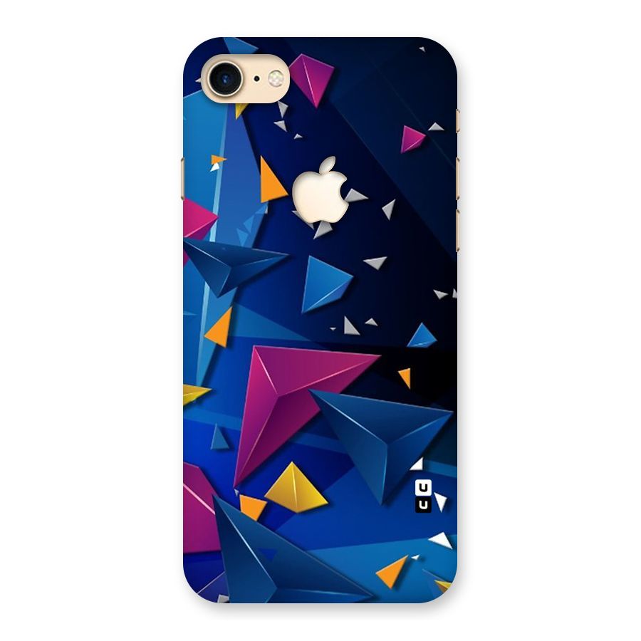 Space Colored Triangles Back Case for iPhone 7 Apple Cut