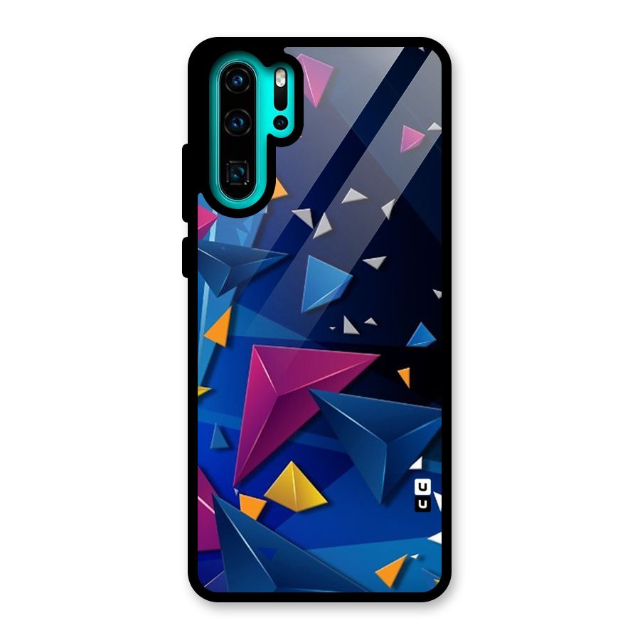 Space Colored Triangles Glass Back Case for Huawei P30 Pro