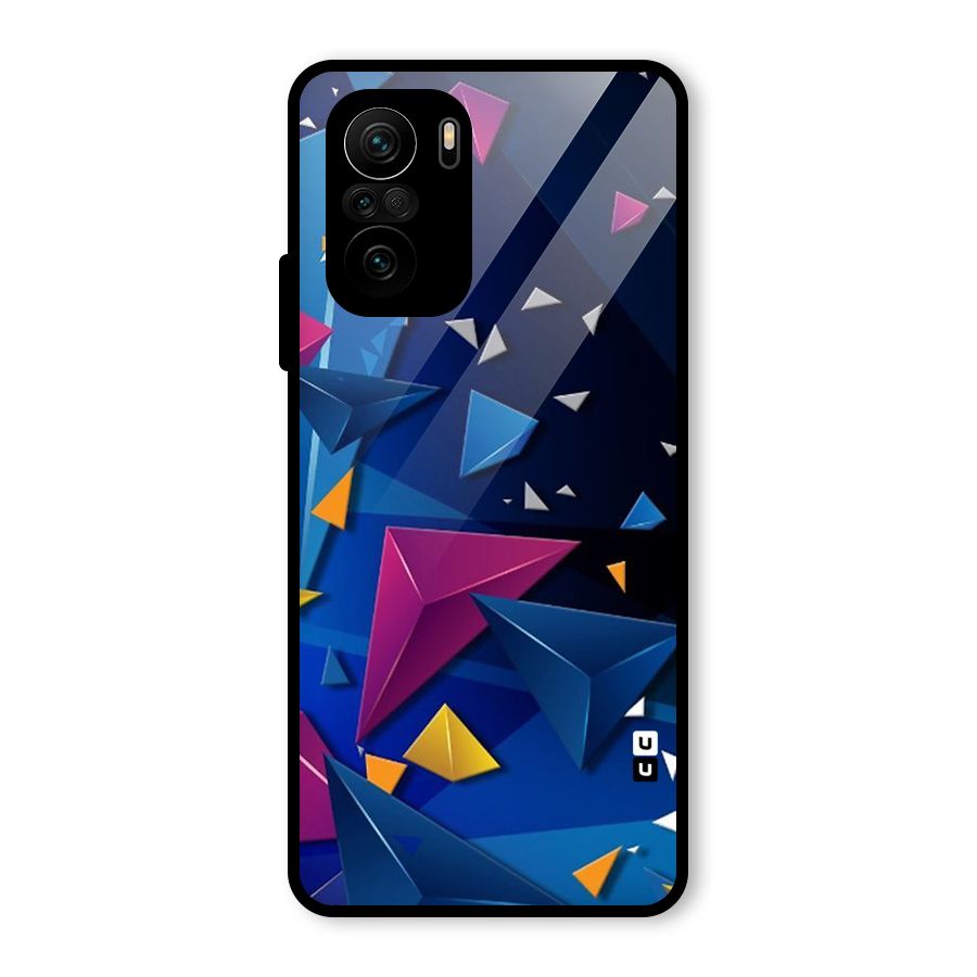 Space Colored Triangles Glass Back Case for Mi 11X Pro