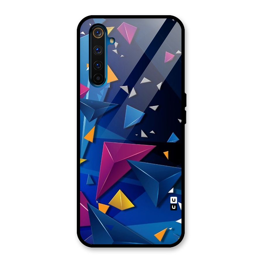 Space Colored Triangles Glass Back Case for Realme 6 Pro
