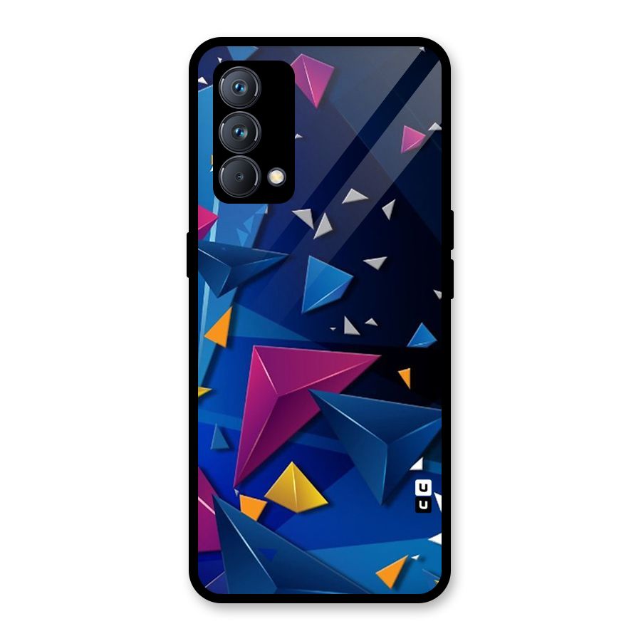Space Colored Triangles Glass Back Case for Realme GT Master Edition