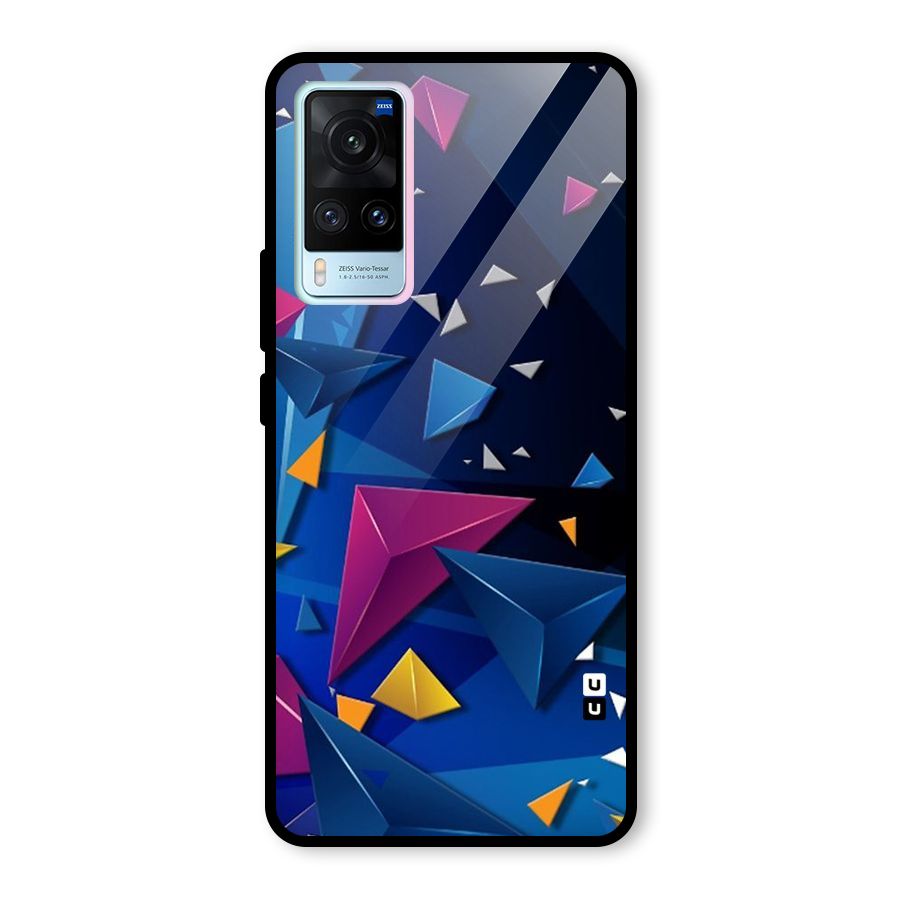 Space Colored Triangles Glass Back Case for Vivo X60