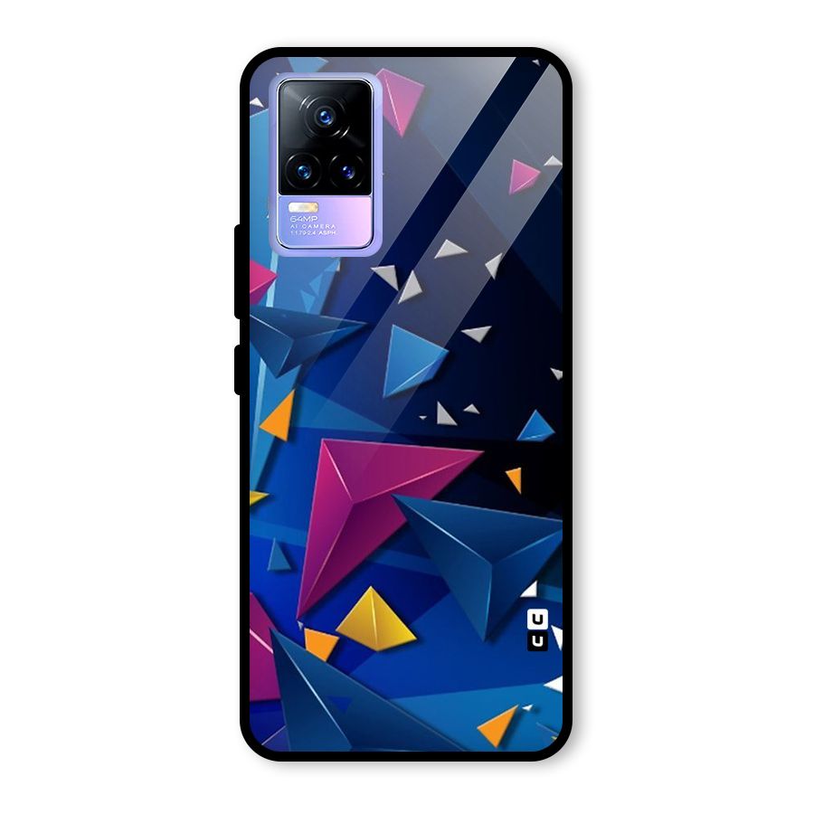 Space Colored Triangles Glass Back Case for Vivo Y73