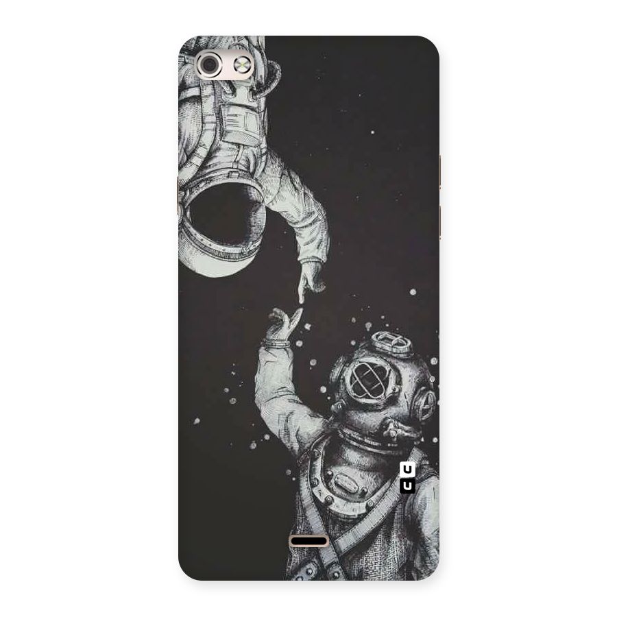 Space Meeting Back Case for Micromax Canvas Silver 5