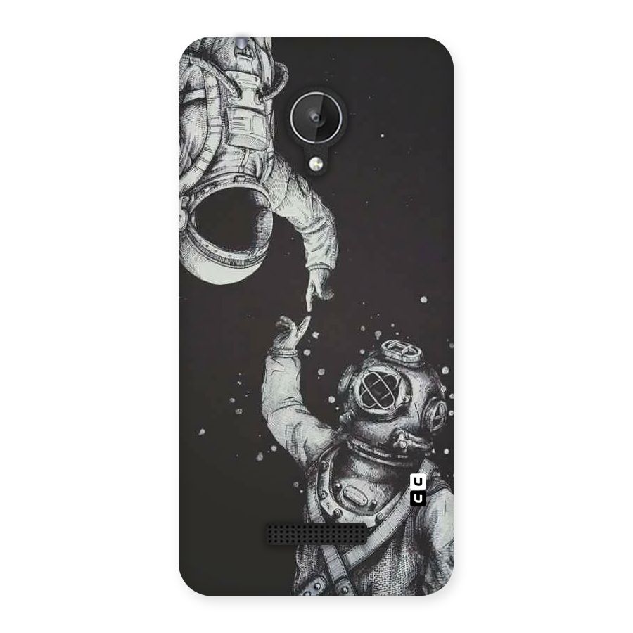 Space Meeting Back Case for Micromax Canvas Spark Q380