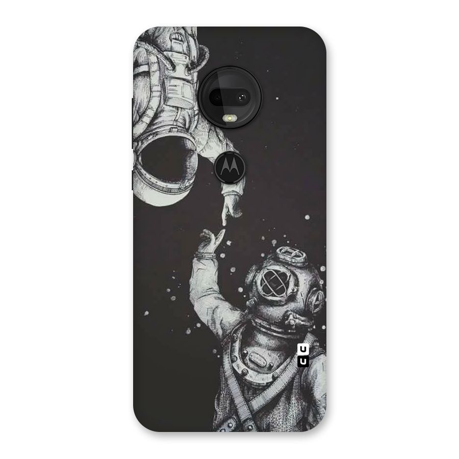 Space Meeting Back Case for Moto G7