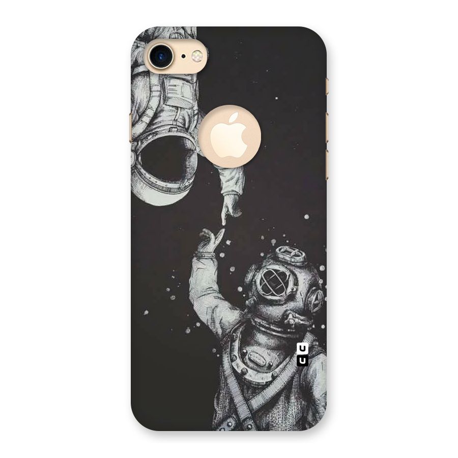 Space Meeting Back Case for iPhone 7 Logo Cut