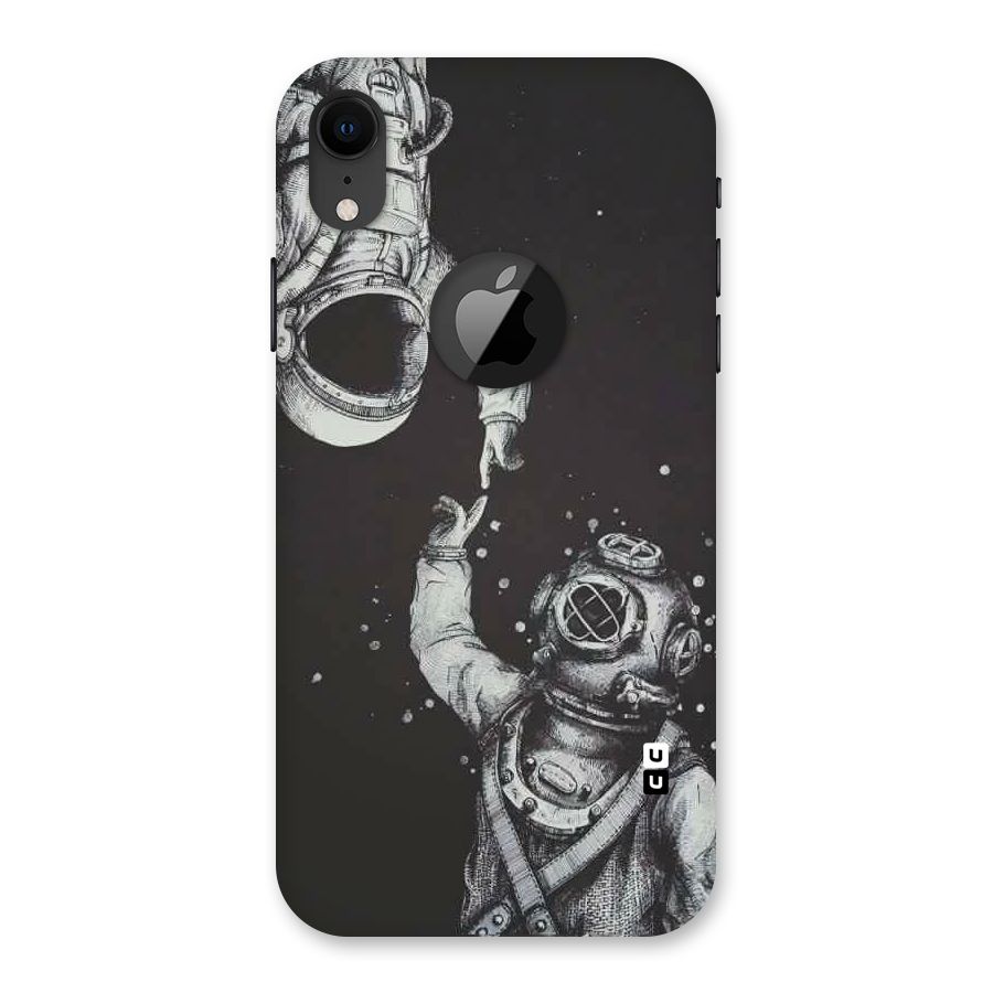 Space Meeting Back Case for iPhone XR Logo Cut