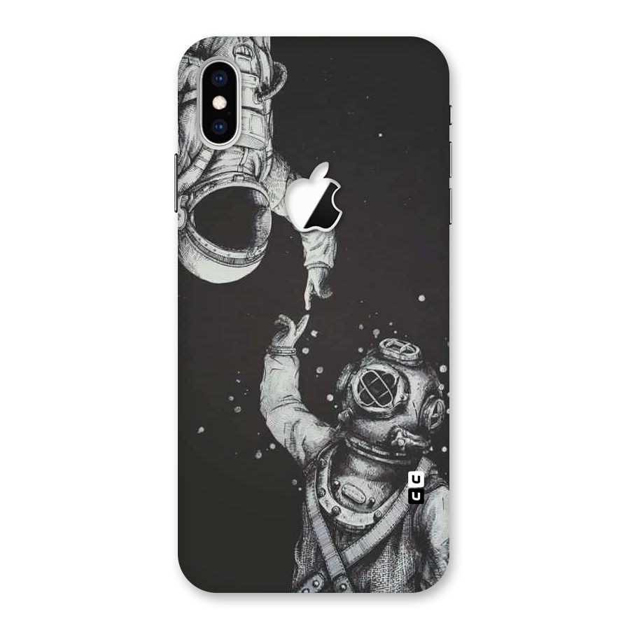 Space Meeting Back Case for iPhone XS Max Apple Cut
