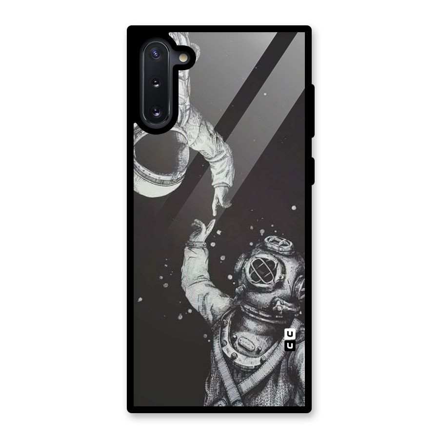 Space Meeting Glass Back Case for Galaxy Note 10