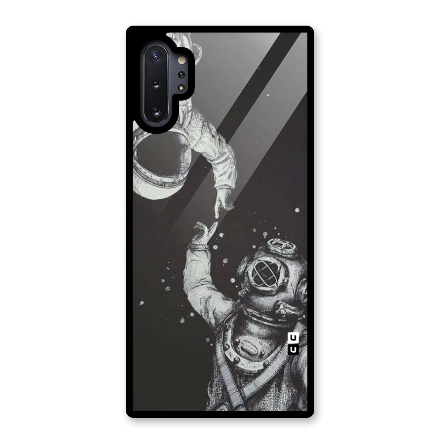 Space Meeting Glass Back Case for Galaxy Note 10 Plus