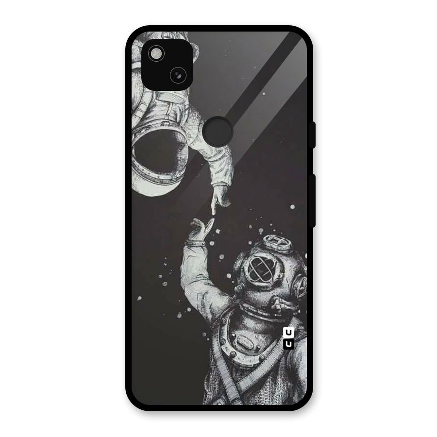 Space Meeting Glass Back Case for Google Pixel 4a