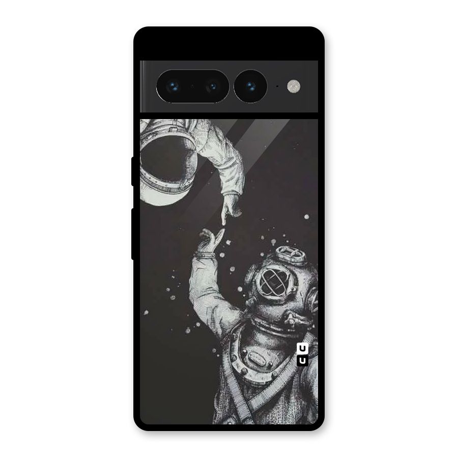 Space Meeting Glass Back Case for Google Pixel 7 Pro