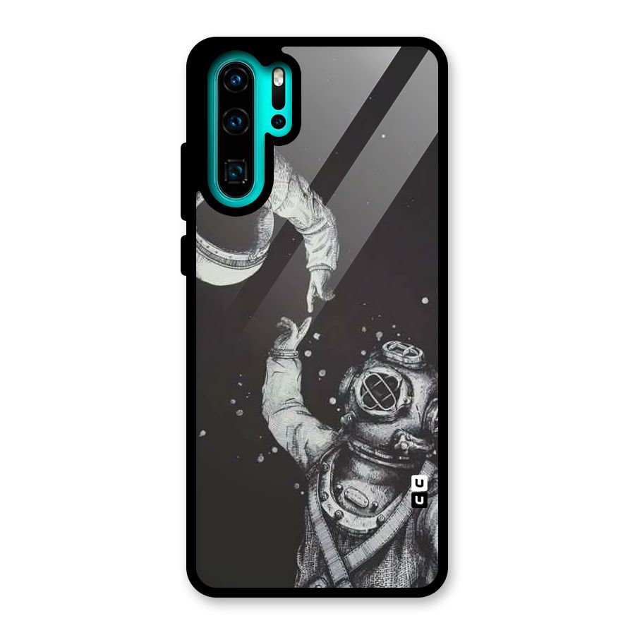 Space Meeting Glass Back Case for Huawei P30 Pro