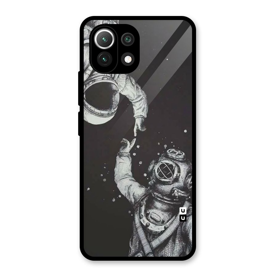 Space Meeting Glass Back Case for Mi 11 Lite