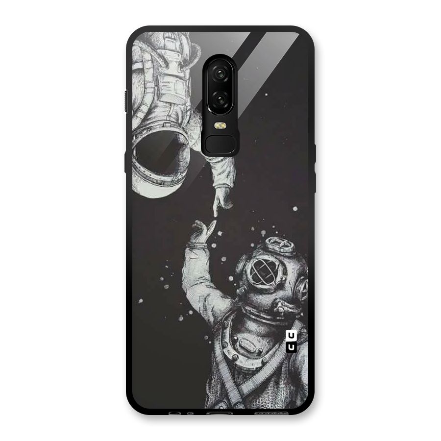 Space Meeting Glass Back Case for OnePlus 6