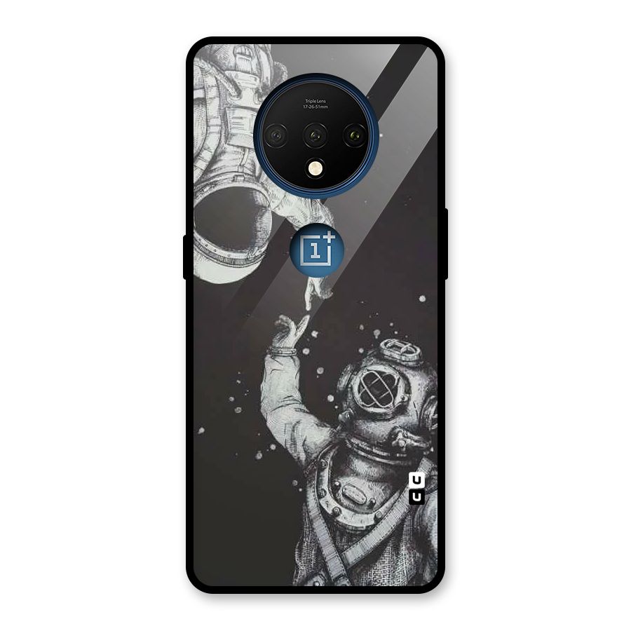 Space Meeting Glass Back Case for OnePlus 7T