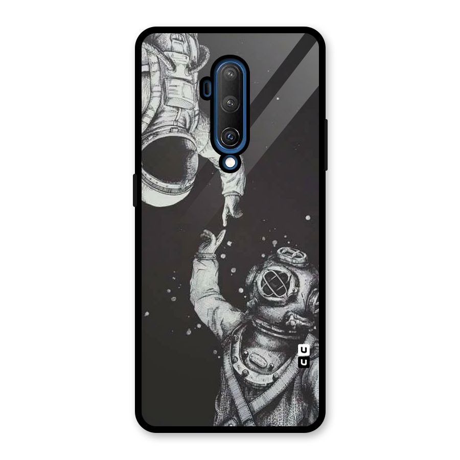 Space Meeting Glass Back Case for OnePlus 7T Pro