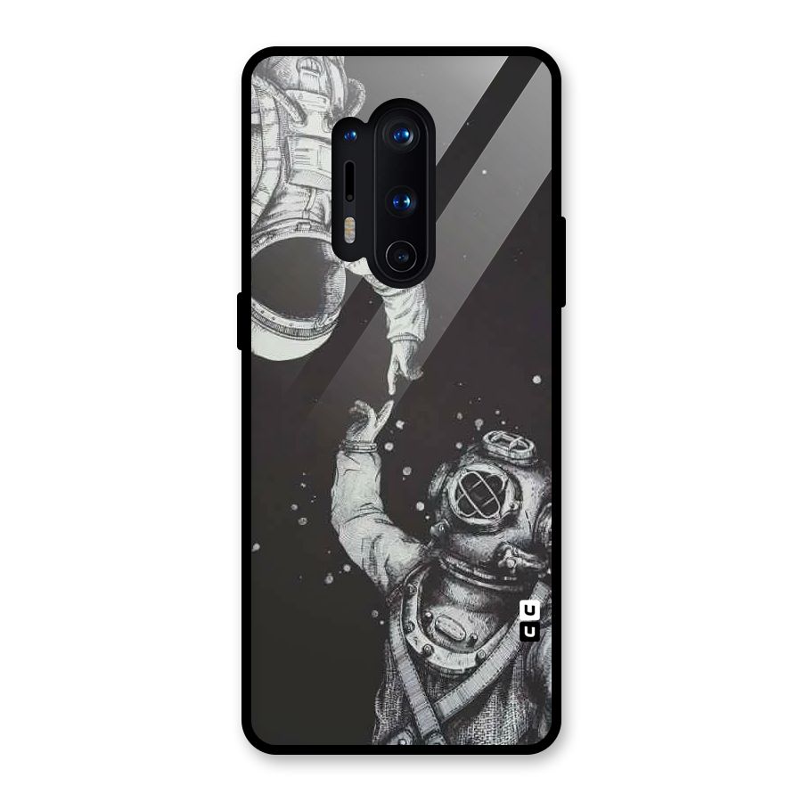 Space Meeting Glass Back Case for OnePlus 8 Pro