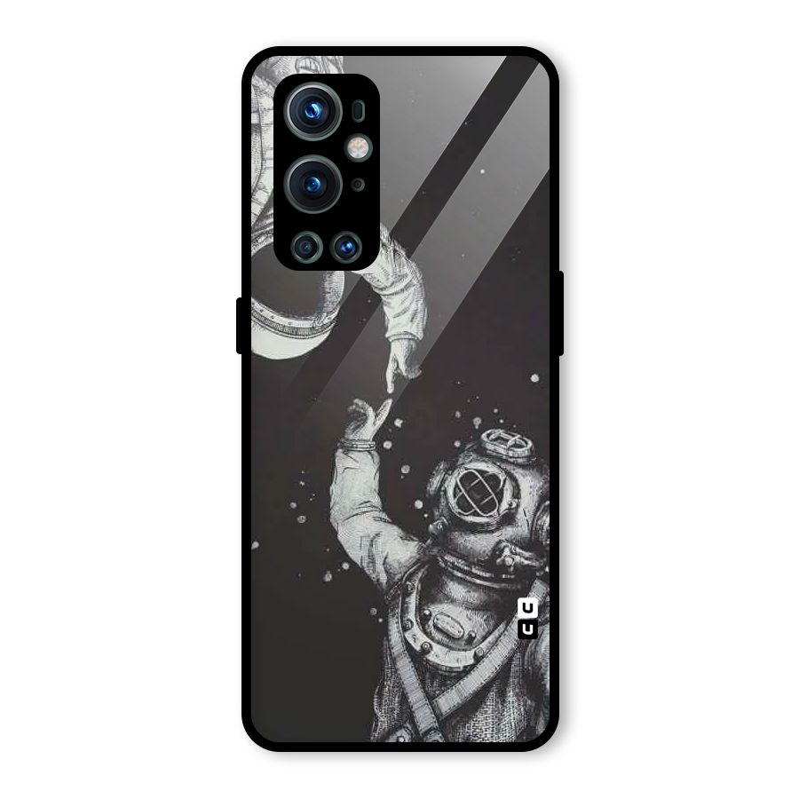 Space Meeting Glass Back Case for OnePlus 9 Pro