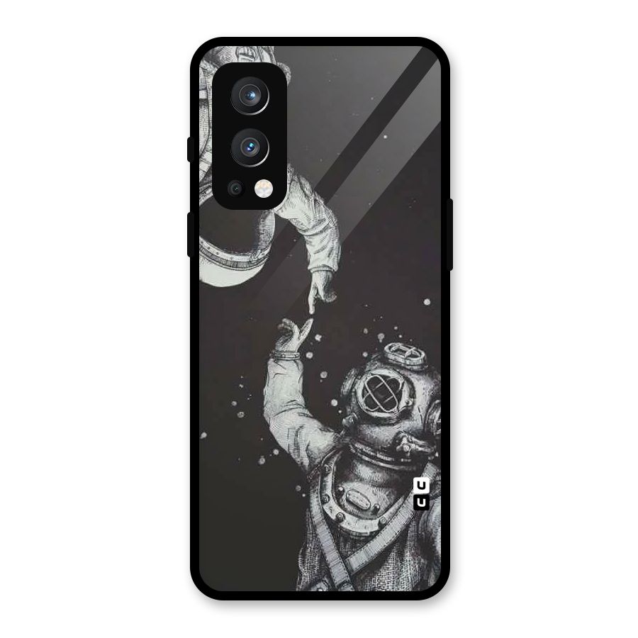 Space Meeting Glass Back Case for OnePlus Nord 2 5G