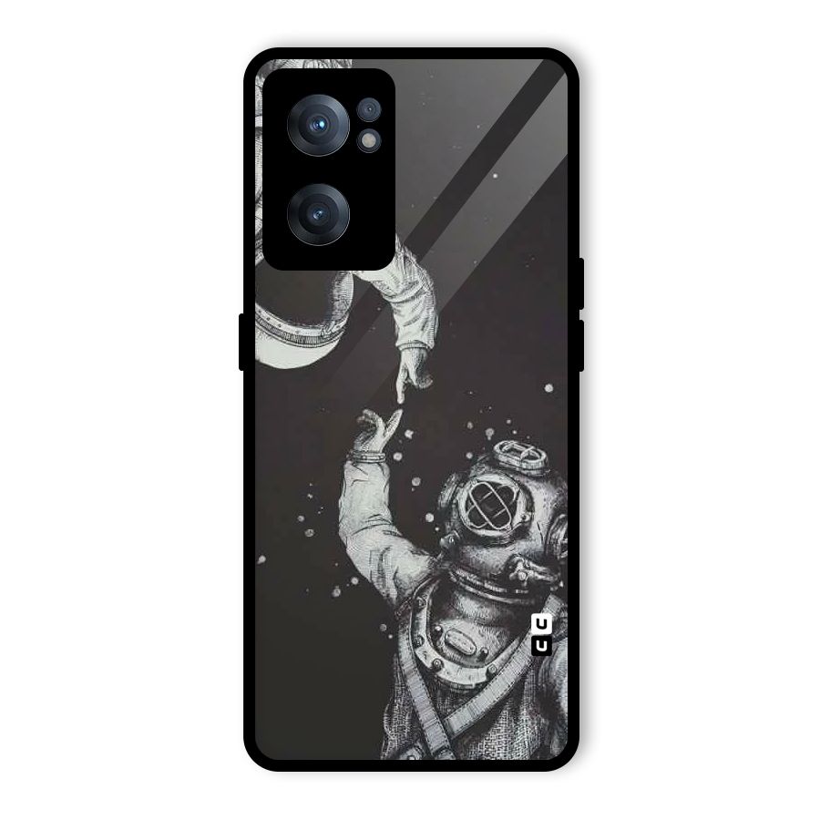 Space Meeting Glass Back Case for OnePlus Nord CE 2 5G