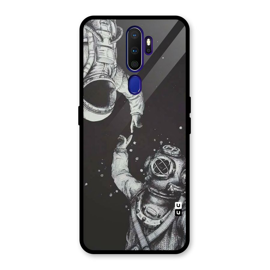 Space Meeting Glass Back Case for Oppo A9 (2020)