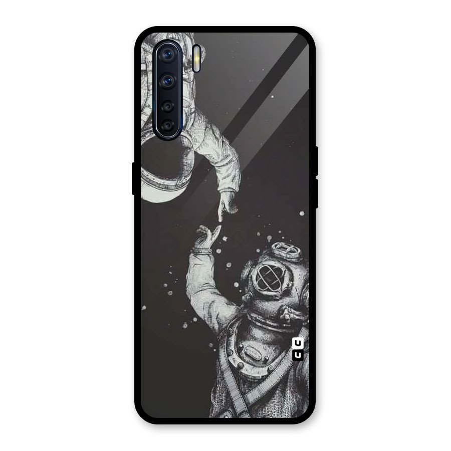 Space Meeting Glass Back Case for Oppo F15